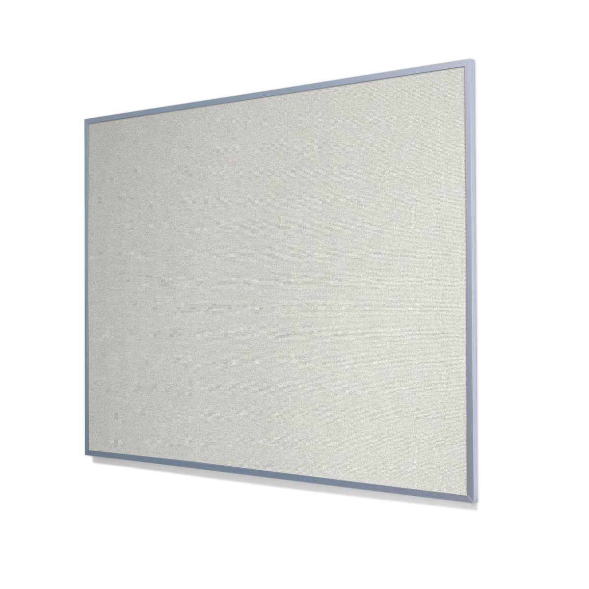 Guilford of Maine FR701 White Cork Board with Narrow Light Aluminum Frame